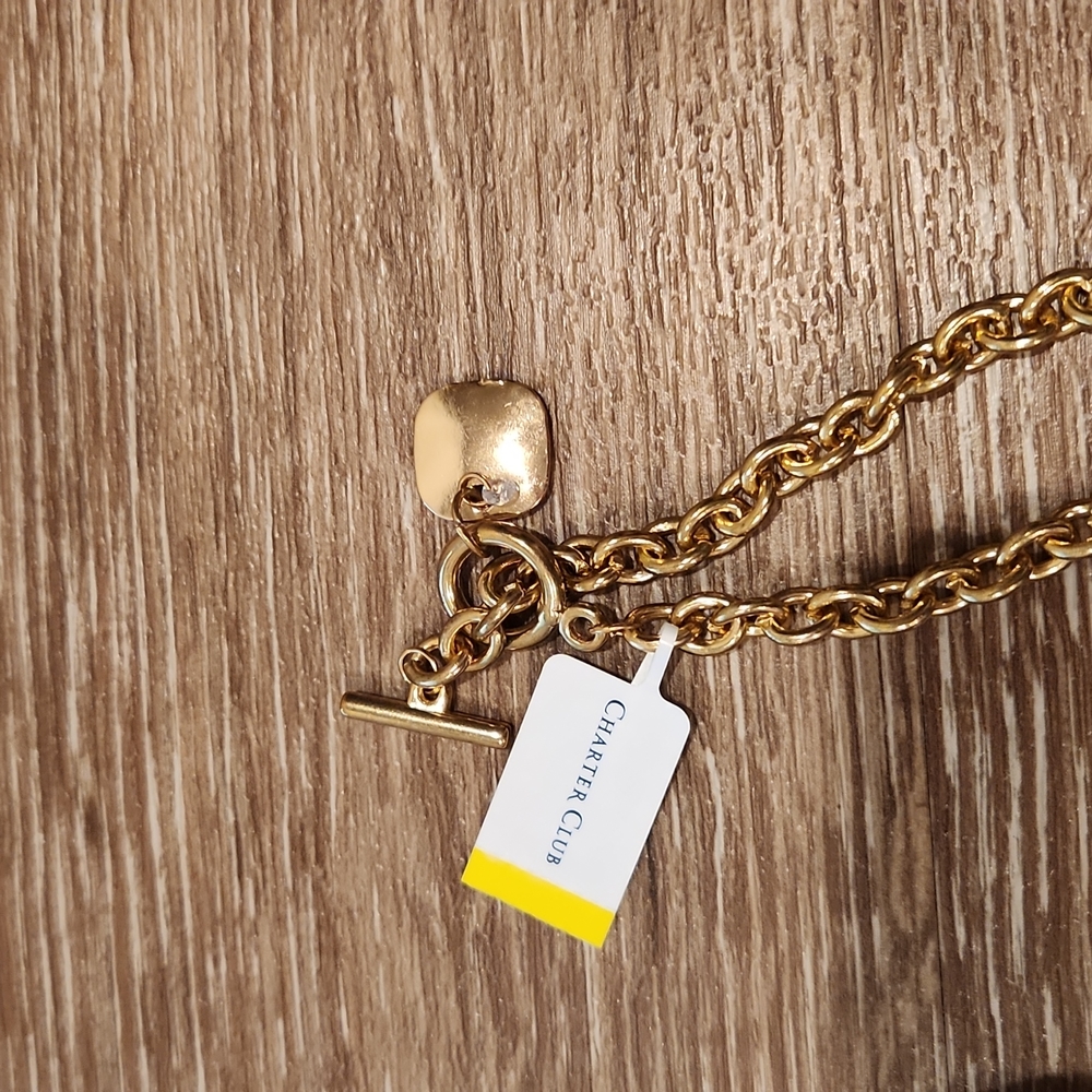 Charter Club Hammered Square Bracelet - Picture 2 of 3